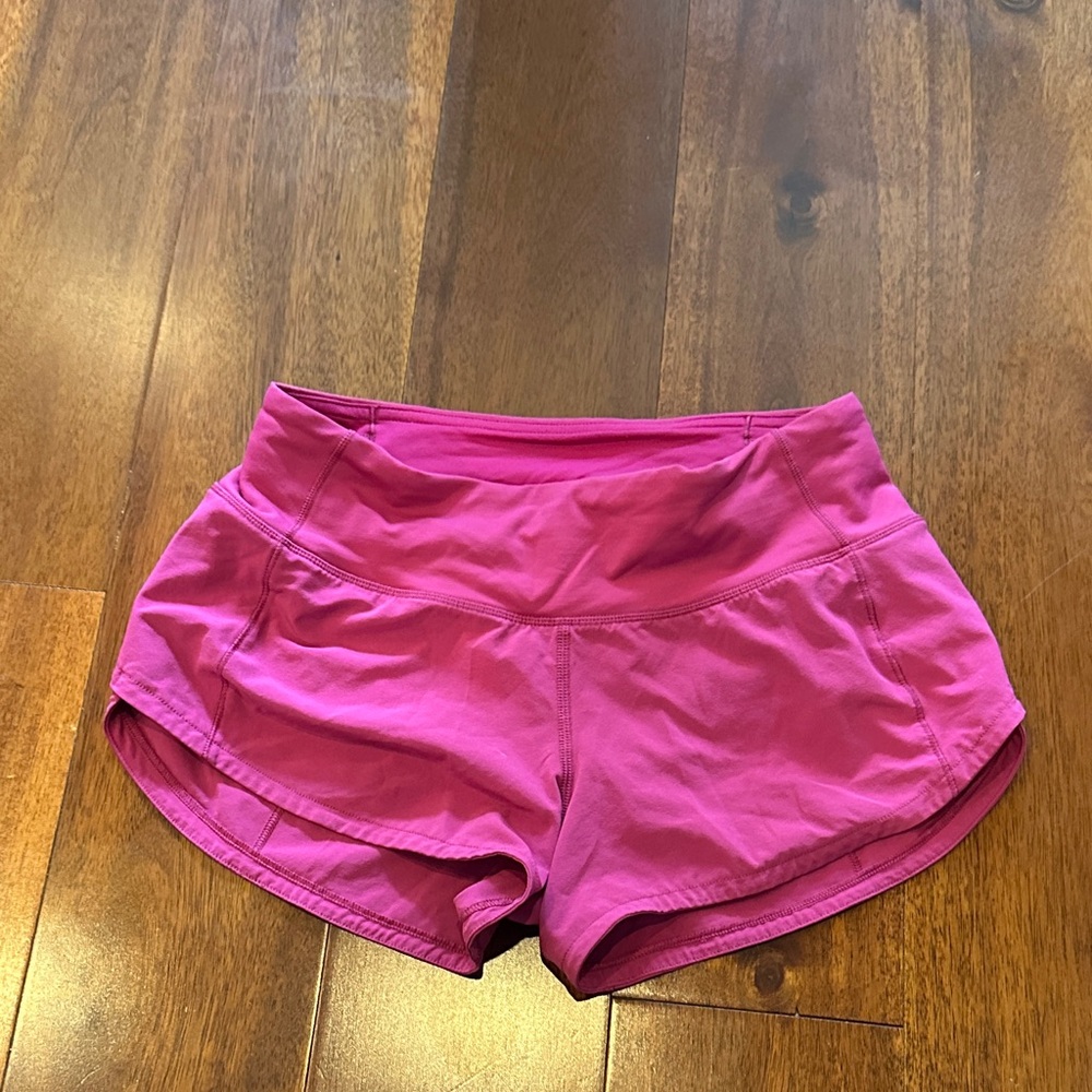 lululemon athletica Magenta Athletic Shorts